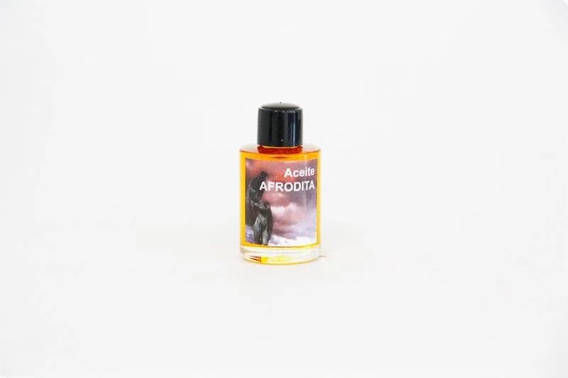 Frasco de aceite esotérico Afrodita para peticiones de amor