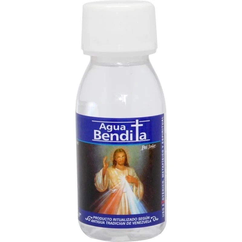 Botella de agua bendita ritual para uso esotérico