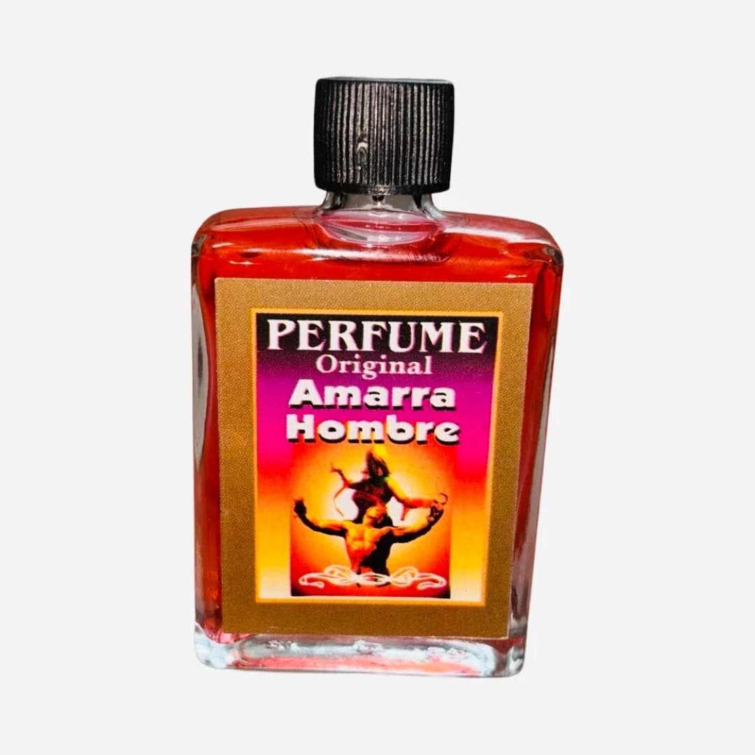 Frasco de perfume esotérico Amarra Hombre
