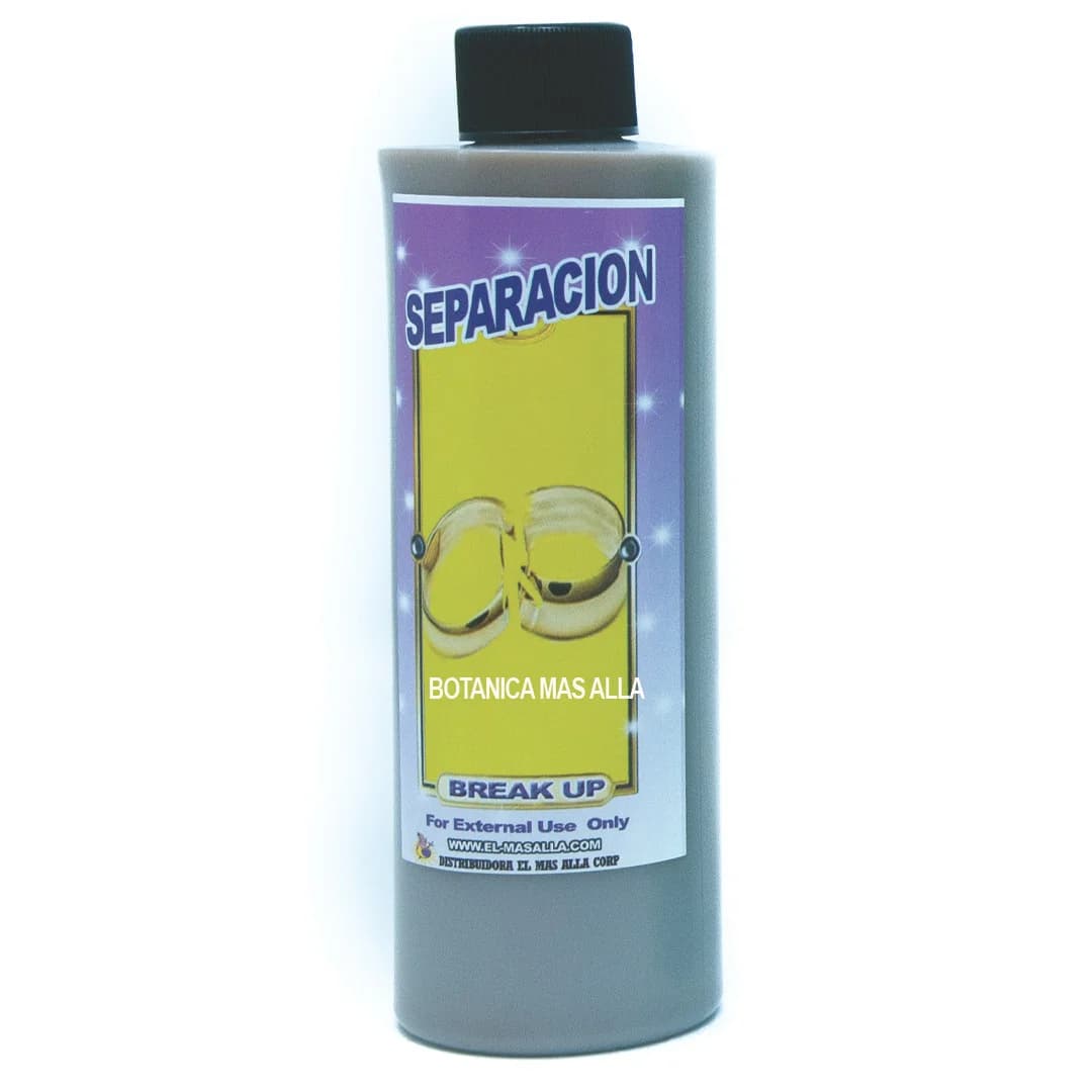 Botella de baño espiritual Separación con etiqueta Break Up.