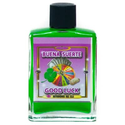 Frasco de perfume esotérico Buena Suerte