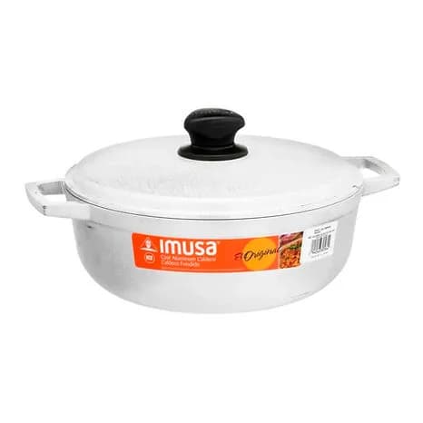 Caldero Imusa de aluminio fundido de 30 cm y capacidad de 6,5 litros