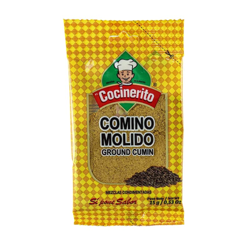 Paquete de comino molido de 15 gramos