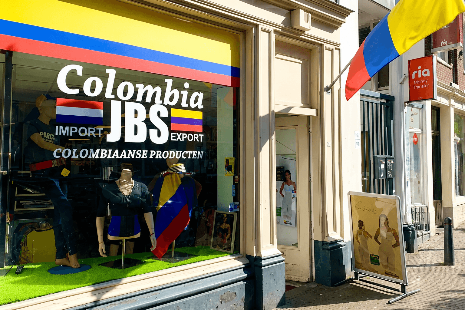 Fachada de La Tienda Colombiana en Den Haag
