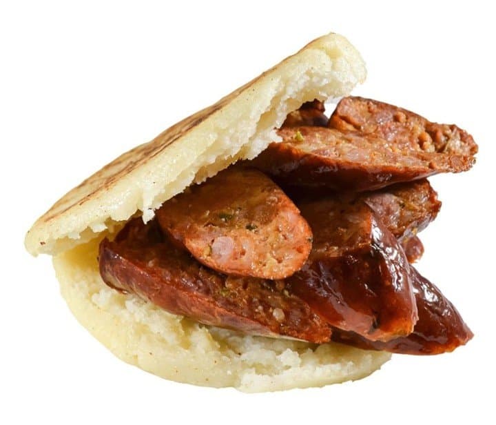 Arepas con Chorizo