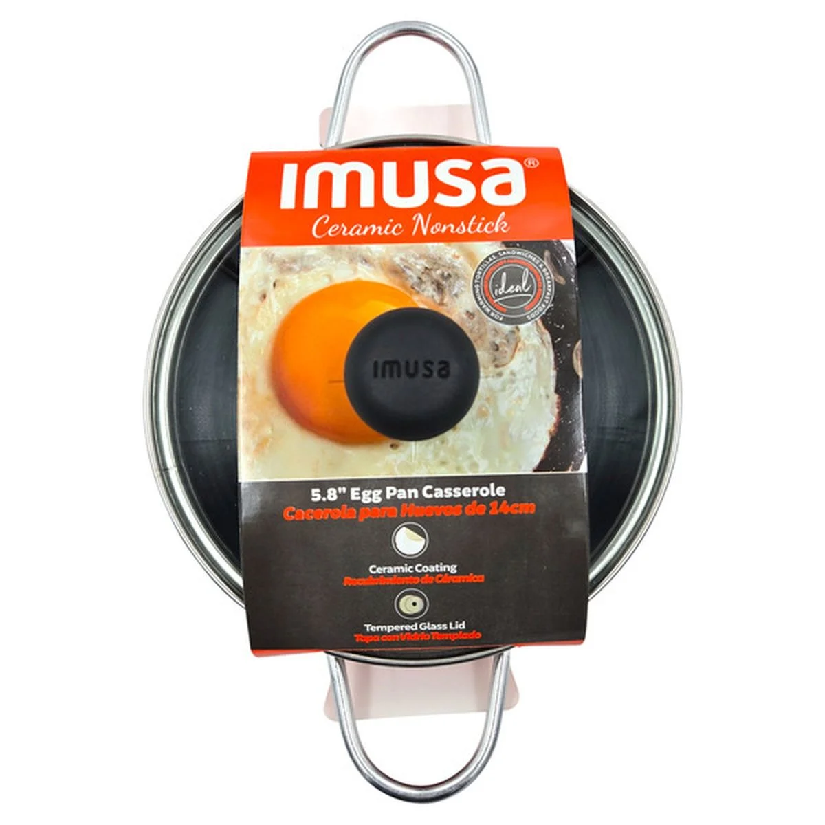 Cacerola pequeña Imusa con tapa para freír huevos